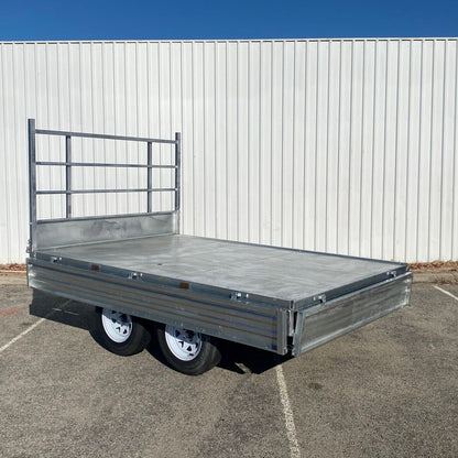 10x7 Flat Top Trailer 3t (With Adjustable Headboard)