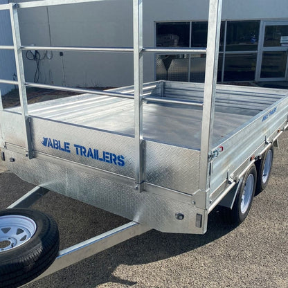 10x7 Flat Top Trailer 3t (With Adjustable Headboard)