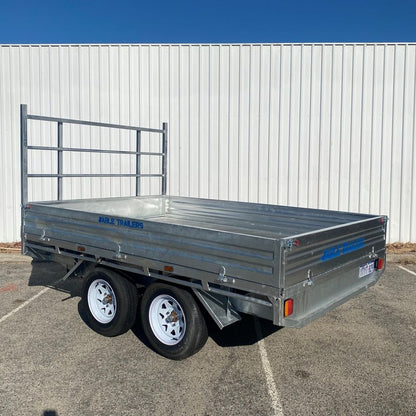 10x7 Flat Top Trailer 3t (With Adjustable Headboard)