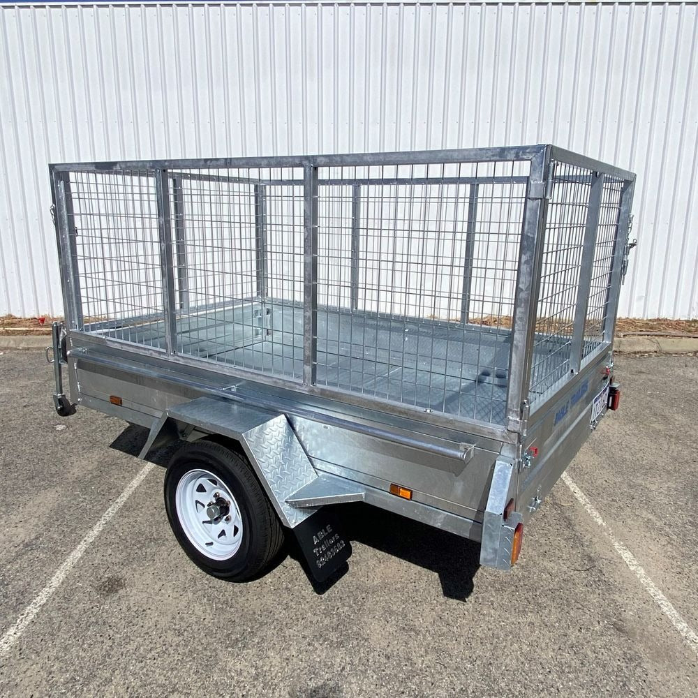 8x5 Standard Duty Boxtop with Cage 750kg