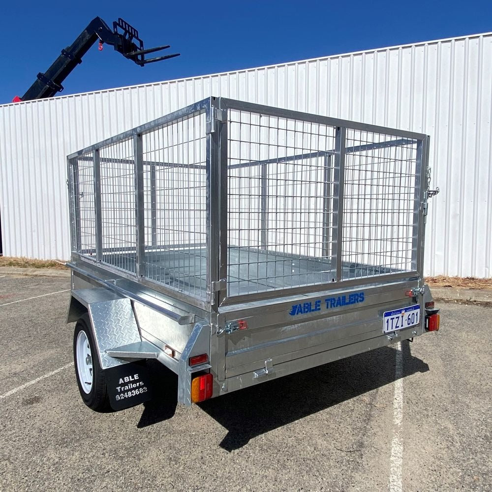 8x5 Standard Duty Boxtop with Cage 750kg